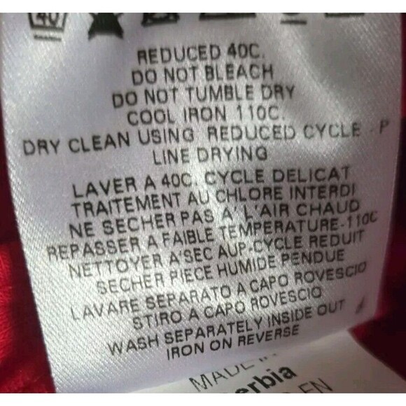 See By Chloe Crop Bolero Jacket Women's 2 Red Hooded %100 Cotton Pockets - Picture 8 of 8